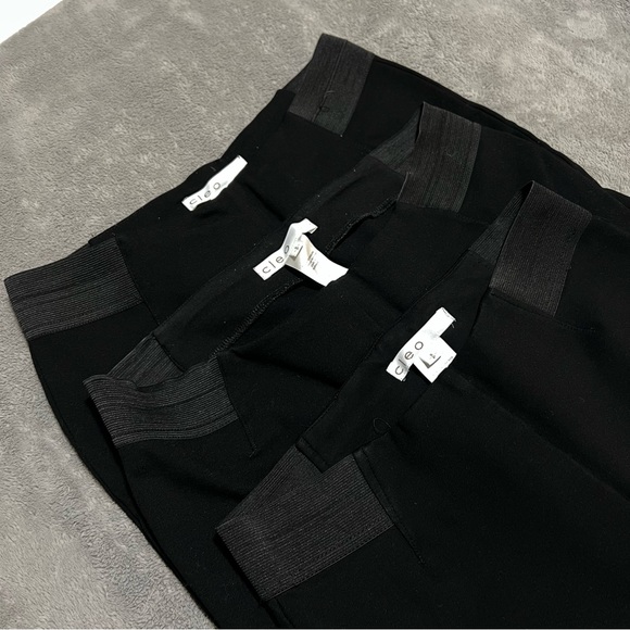 cleo | Set of 4 Stretch Black Legging Pants - Picture 2 of 14